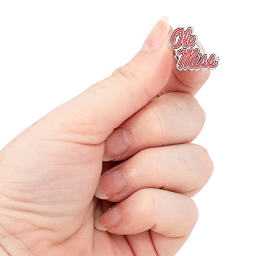 Image of Desert Cactus University of Mississippi Lapel Pin OLEMISS Rebels Made of Metal for Formal Wear, Bag and Hat Jewelry, and Tie Tack