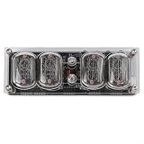 IN12 Nixie - Modulo orologio con luce di respirazione RGB, kit orologio da tavolo con tubo luminoso retrò, custodia in acrilico, alimentazione USB, memoria di spegnimento per fai da te