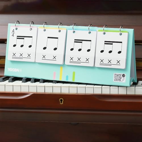 Tarjetas de ritmo musical infantil para aprender piano jugando 2