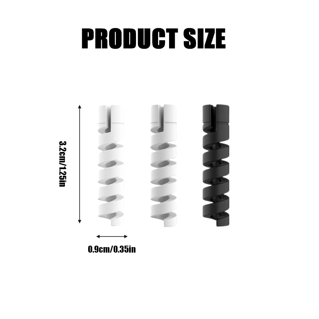 30 Pezzi Salvacavo per Caricabatterie Flessibile Silicone Micro USB Protector Tuta di Protezione per Cavo del Mouse per Tutte Le Linee Dati del Cellulare