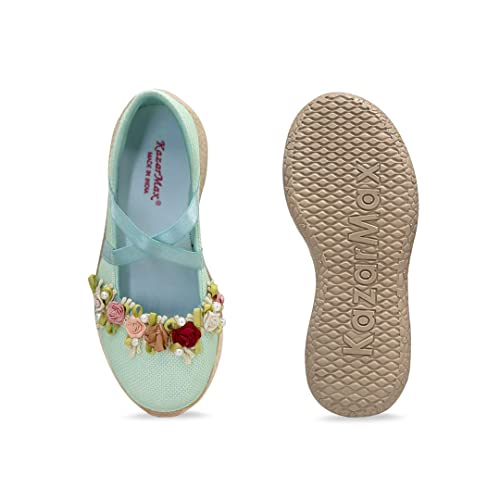 Image of KazarMax Kids Girls Floral Ballet Flat Ballerina