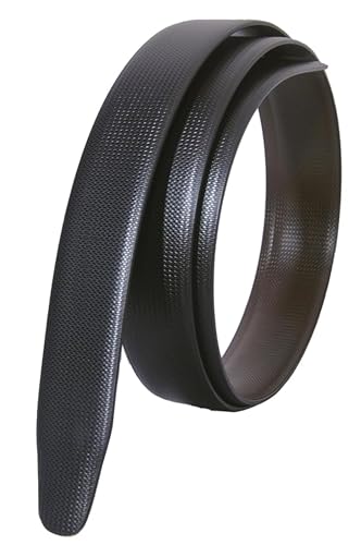 Image of Belt for Men without Buckle PU Leather Reversible Brown Strap with No Buckle Combo Pack of 2