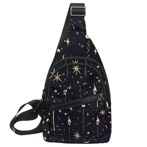 Mochila cruzada deportiva con correa ajustable para mujeres y hombres