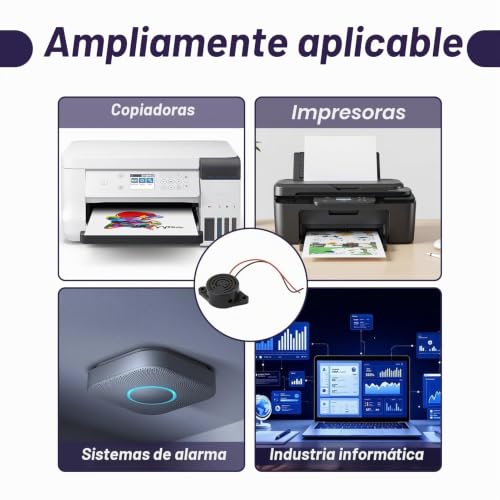 Miniatura 6 de 2 Piezas Zumbador Electrónico Buzzer Activo 12v 100db, Zumbador Continuo Para Alarmas 3-24v, Buzzer De Alta Potencia Para Arduino, Alarmas Electrónicas, Sistemas De Seguridad, Movimiento
