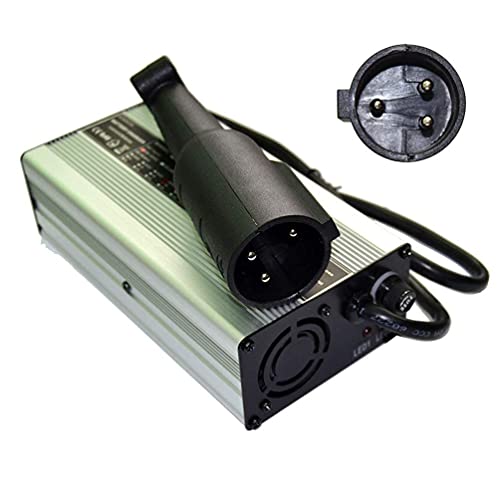 Scaauto Golf Cart Charger 48 Volt Trojan Battery Chargers 48 Volt Golf Cart Accessories With 3 Pin 5Mm Round Plug Handle For Club Car Ds Precedent Golf Carts 1995 Up #TOP2