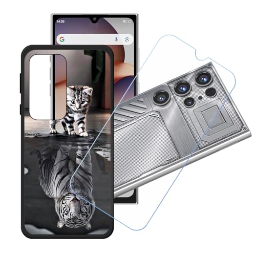 �pGUYAHANYER�P�[�X �K�p���� Oukitel C61 GT + �����K���X�X�N���[���ی�t�B���� �A���ȃ\�t�g�V���R���P�[�X�ی�TPU�J�o�[�̃P�[�X�J�o�[�p �K�p���� Oukitel C61 GT (6.88") - LH53