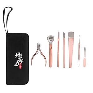 7pcs/set Kit de cuchillos de reparación de pies, Cuchillo de pedicura Cuchillos de uñas de pies Juego de cuchillos para…