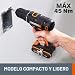 Imagen de WORX WX108 Taladro Atornillador 20V 2Bat 45Nm