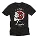 MAKAYA Go Fast OR Go Home - T-Shirt Casco Moto Uomo - Maglietta Motocross Nera L