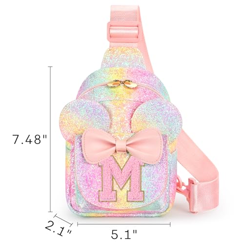 Image of Mibasies Sling Bag for Girls Gift, Toddler Girl Toys, Glitter Rainbow M
