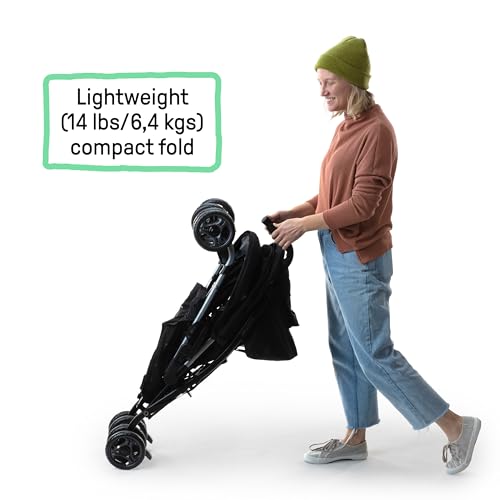 Summer Infant Ingenuity 3Dlite Convenience Stroller, Green–Lightweight Stroller with Aluminum Frame, Large Seat Area, 4 Position Recline, Extra Large Storage Basket–Infant Stroller for Travel & More by Ingenuity - Image 7