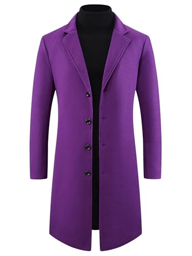 Image of Lars Amadeus Winter Trench Coat for Men