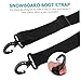 Veemoon Adjustable Ski and Snowboard Boot Carrier Strap - 4pcs Ski Pole Holder Leash for Winter Sports Gear