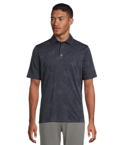 Polo jacquard cachemire homme Johnston & Murphy : tricot de luxe et haut de mode masculine