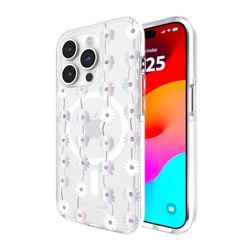 kate spade new york iPhone 15 Pro Case, Compatible with MagSafe - Daisy Chain Iridescent by kate spade new york - Used condition - US$4.73