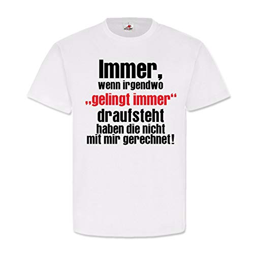 T-shirt humour allemand Destruction blanc vêtement mode originale taille Small homme
