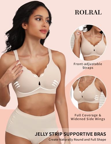 Summer Clearance Women's Clothing - Wireless Bras for Women - No Underwire Soft Comfort T-Shirt Bra3