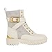 GUESS Women's ORANA Combat Boot, Dove 150, 6