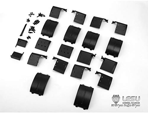 TOUCAN RC HOBBY LESU 1/14 A Set 3Axles Truck Mudguard Tractor Model ABS RC DIY for Tamiya Car