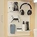 Juego de organizador de pared con 3 tableros de clavijas y 9 accesorios Imagen de Juego de organizador de pared con 3 tableros de clavijas y 9 accesorios