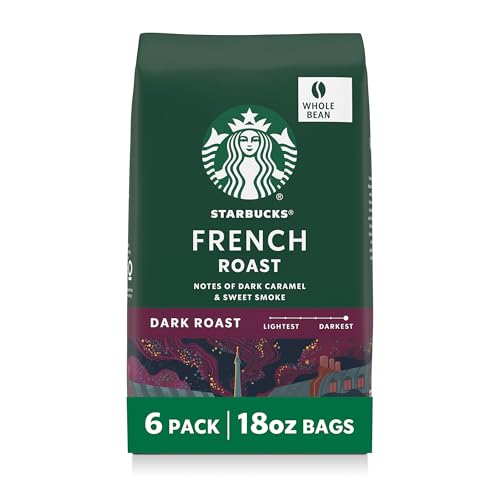 Starbucks French Roast Whole Bean Coffee 6 bags