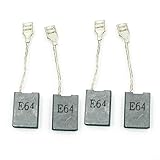 NbgrvB Kohlebürsten GWS20-180 E64, GCO2000, TCO2000 Winkelschleifer, 22 x 16 x 6 mm für Ersatzteile, 4 Stück