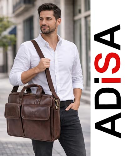 Image of ADISA Laptop Messenger Office Bag Briefcase for Work for Men (LB6055)