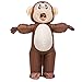 Spooktacular Creations Kids Inflatable Monkey Costume, Halloween Inflatable Costume for Boys, Full Body Monkey Air Blow Up with Gloves for Halloween Cosplay Dress Up Parties