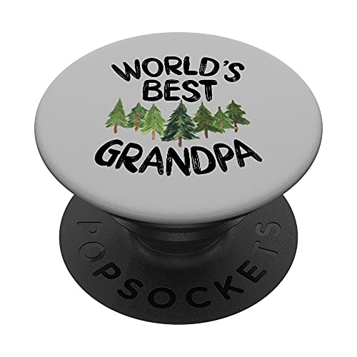 World's Best Grandpa Cute Outdoorsman Father's Day PopSockets PopGrip Intercambiabile