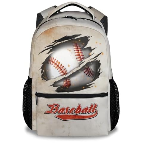 UNIKITTY Boys Backpack for School, 17" Baseball Backpacks for Kids Teen, Preschool Backpack with Adjustable Straps, Cool Large Capacity Sport Bookbags for Travel Cover