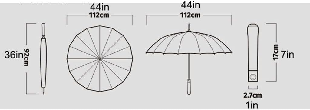 Wcxixo Golf Umbrella 44Inch Oversize Golf Umbrella Automatic Open Windproof Stick Umbrella Heavy Duty Extra Large Umbrella Ffor Family Travel Stick Umbrellas
