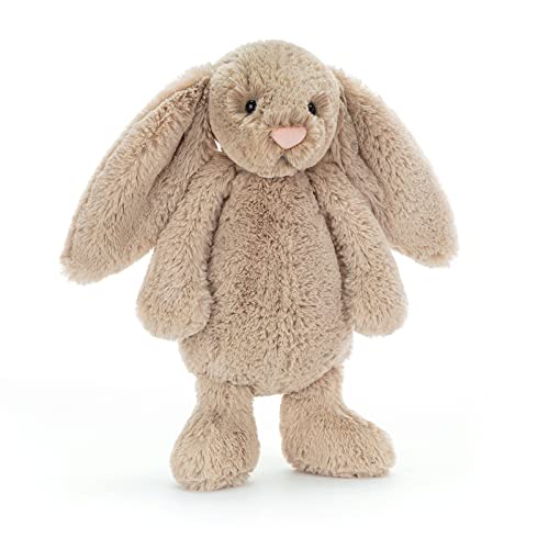 Jellycat Bashful Beige Bunny Stuffed Animal, Medium 12 inches - Rabbit and Bunny Plush Toy - Classic Children's Gift - Image 5