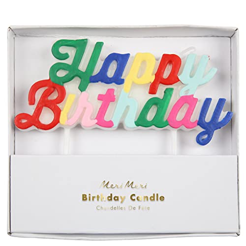 Bougie anniversaire multicolore Meri Meri pour illuminer la fête des enfants