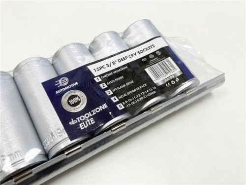 Douilles profondes 3/8 Cr-V 6 pans hex pour atteindre les écrous difficiles