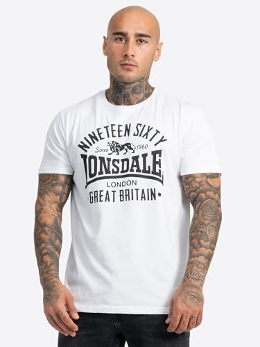 T-shirt homme Lonsdale Bylchau haut sport col rond en coton