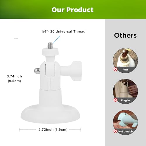 Image of 360 Adjustable Wall Mount for Ring Spotlight Cam Battery /Cam Plus /Pro (Battery), Suitable for Indoor /Outdoor Use, Perfect View Angle for Your Surveillance Camera System
