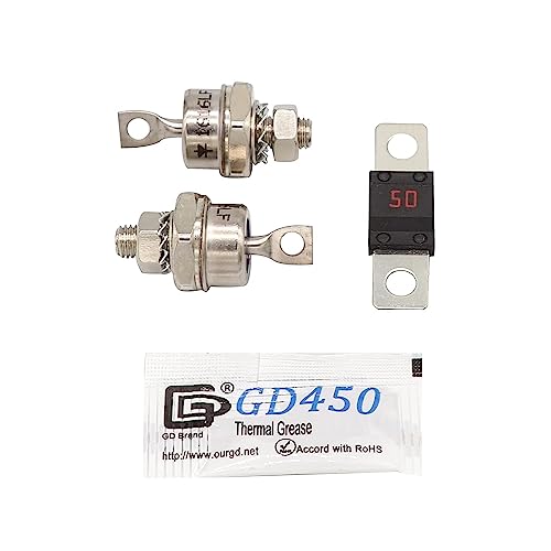 CartClan EZGO Powerwise Total Charge 36 Volt Golf Car Charger Diode Rectifier Fuse Kit OEM# 28548-G01/18488-G1 28106-G01