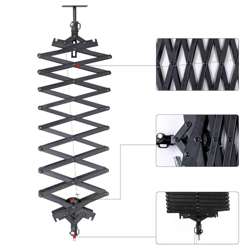 Image of DATOUBOSS 2M Drop Pantograph, Studio Lighting Hanging Equipment for Photography Studio Lighting Ceiling Rail System, Live Broadcast, Monolight, Softbox, Reflector, Umbrella (Drop Pantograph x 1Packs)