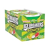 ICE BREAKERS Sours Assorted Fruit Flavored Sugar Free Mints Tins, 1.5 oz (8 Count)