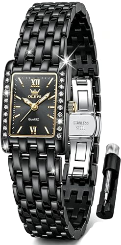 Image of OLEVS Womens Watch Gold Ladies Dress Elegant Luxury Stainless Steel Waterproof Easy to Read Small Wrist Watches for Women