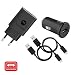 Produktbild Motorola Original - TurboPower 18W Wandladegerät, TurboPower 18W Autoladegerät mit 2 SKN6461A 1m Micro USB Kabel im Handel Box Authentifizierung Label und Benutzerhandbuch