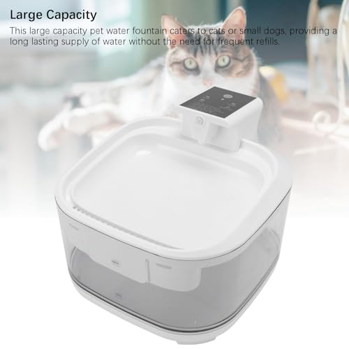 Fuente de agua para gatos 4.5L capacidad grande automática miniatura 7
