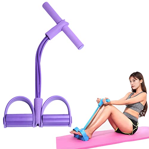 21 Fitness Resistance Bands-4 Tube Pedal Ankle Puller, 2025 New