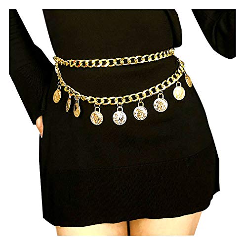 Fairvir Holy Layered Body Chains Fashion Tassel Beach Bikini Belly Button Chain Shiny Body Accessories for Women and Girls (Gold) Cover