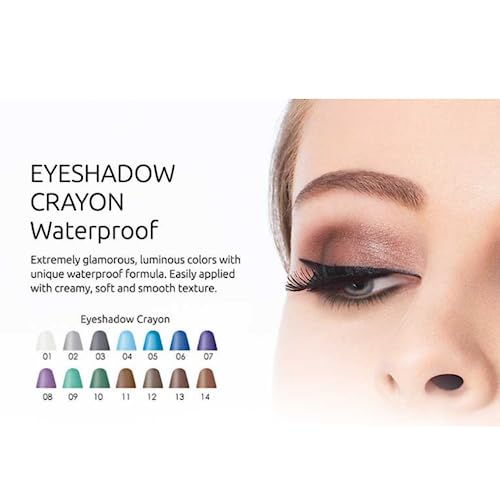 Golden Rose Eyeshadow Crayon Waterproof - Creamy, Soft, Smooth Eyeshadow Stick - Shimmer Eye Makeup - Vitamin E (09 - Light Green) #TOP2