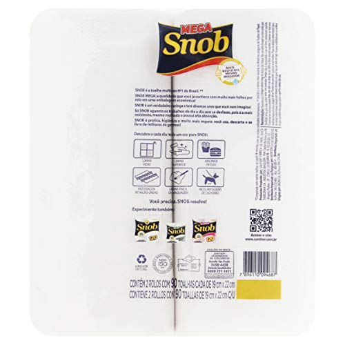 Snob Mega - Toalha Multiuso, 1 Pacote com 2 unidades