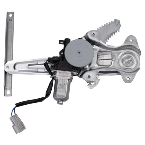 Image of TRQ Rear Right Power Window Regulator & Motor Assembly Passenger Side Compatible with 2011-2017 Nissan Juke 2011-2012 Leaf