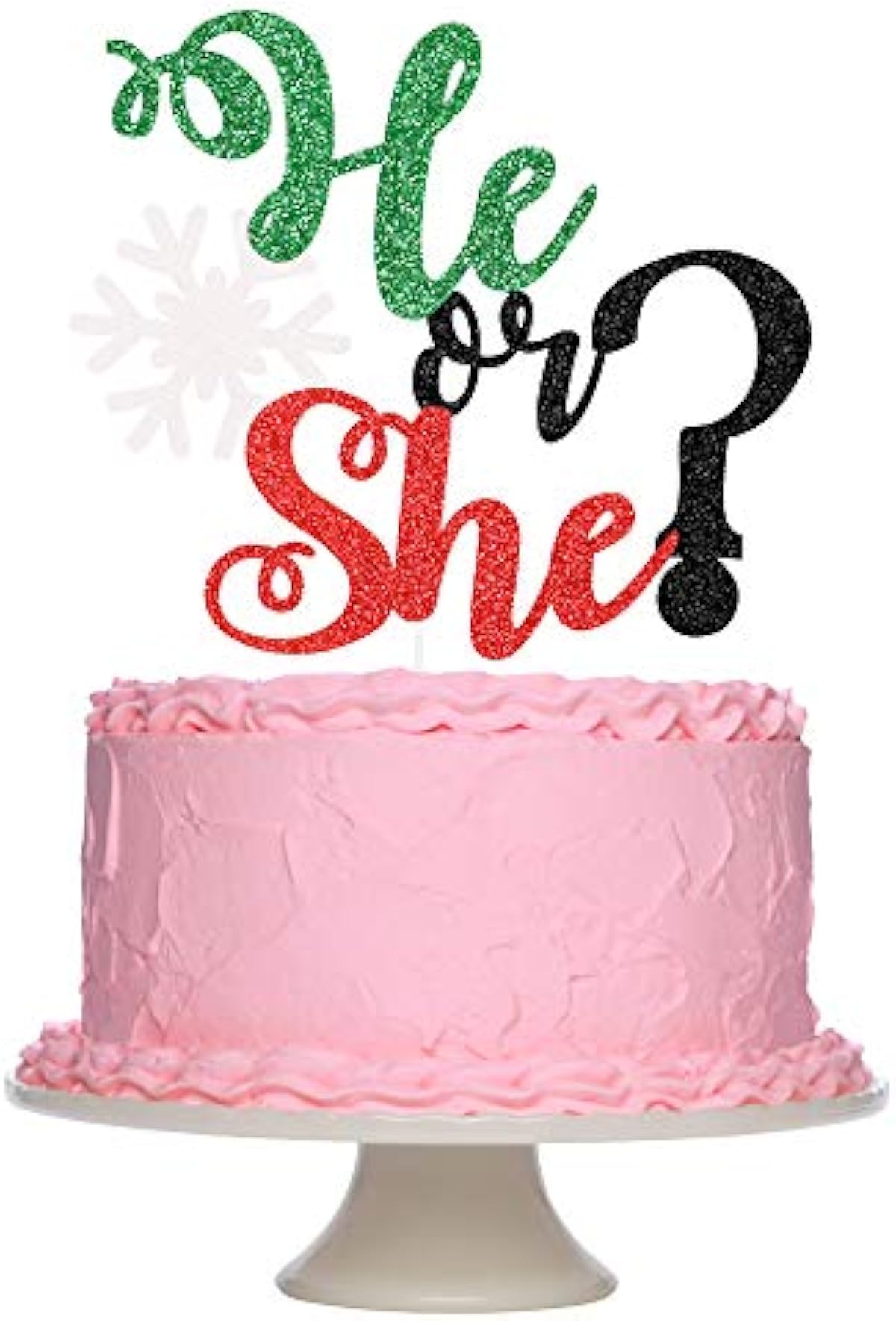 人気の中古品 雪の結晶 彼または彼女 ケーキトッパー ベビーシャワーパーティーデコレーション 販促 Www Littleshopp Com