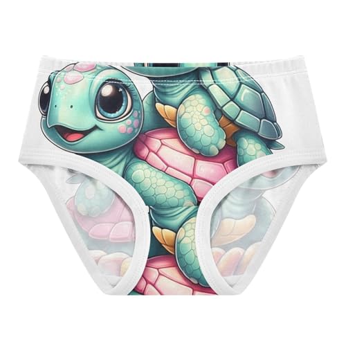 Cute Digital Sea Turtles Girls Underwear Toddler 2t Cotton Girl Panties Cute Bright Kids Undies Briefs