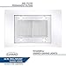 COSMO COS-668ICS900 36 in. Lumin Collection 380 CFM Ducted Island Range Hood, Soft Touch Controls, LED Lights, Stainless Steel